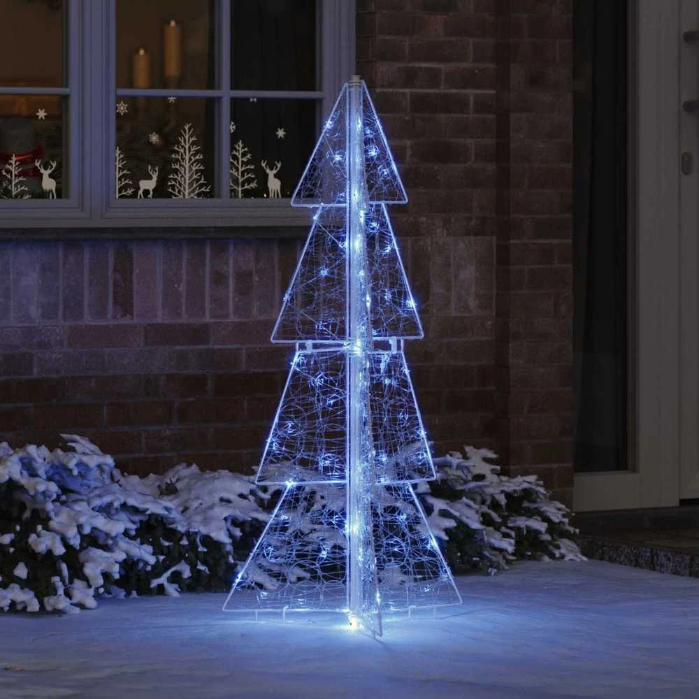 Kalėdų eglutė 100 LED Mėlyna 120 cm Akrilas
