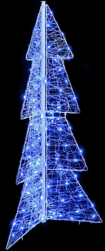 Kalėdų eglutė 100 LED Mėlyna 120 cm Akrilas