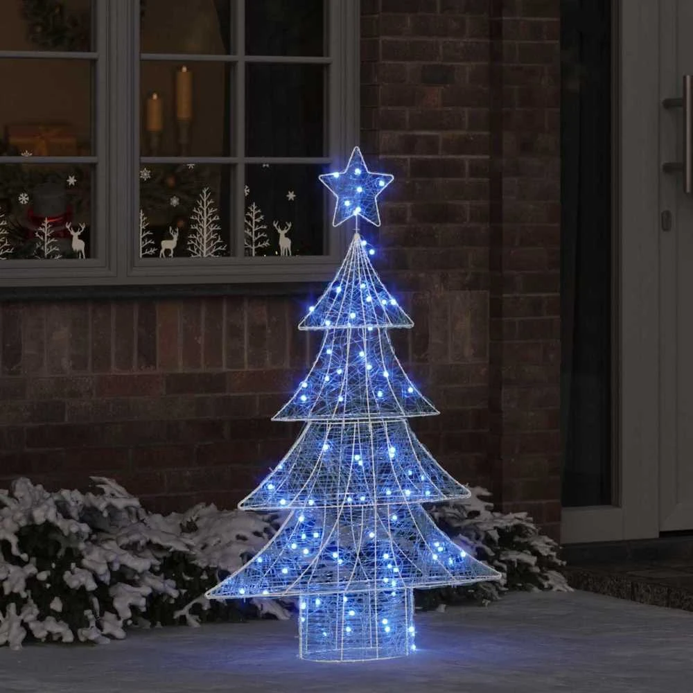Kalėdų eglutė 100 LED Mėlyna 120 cm Akrilas