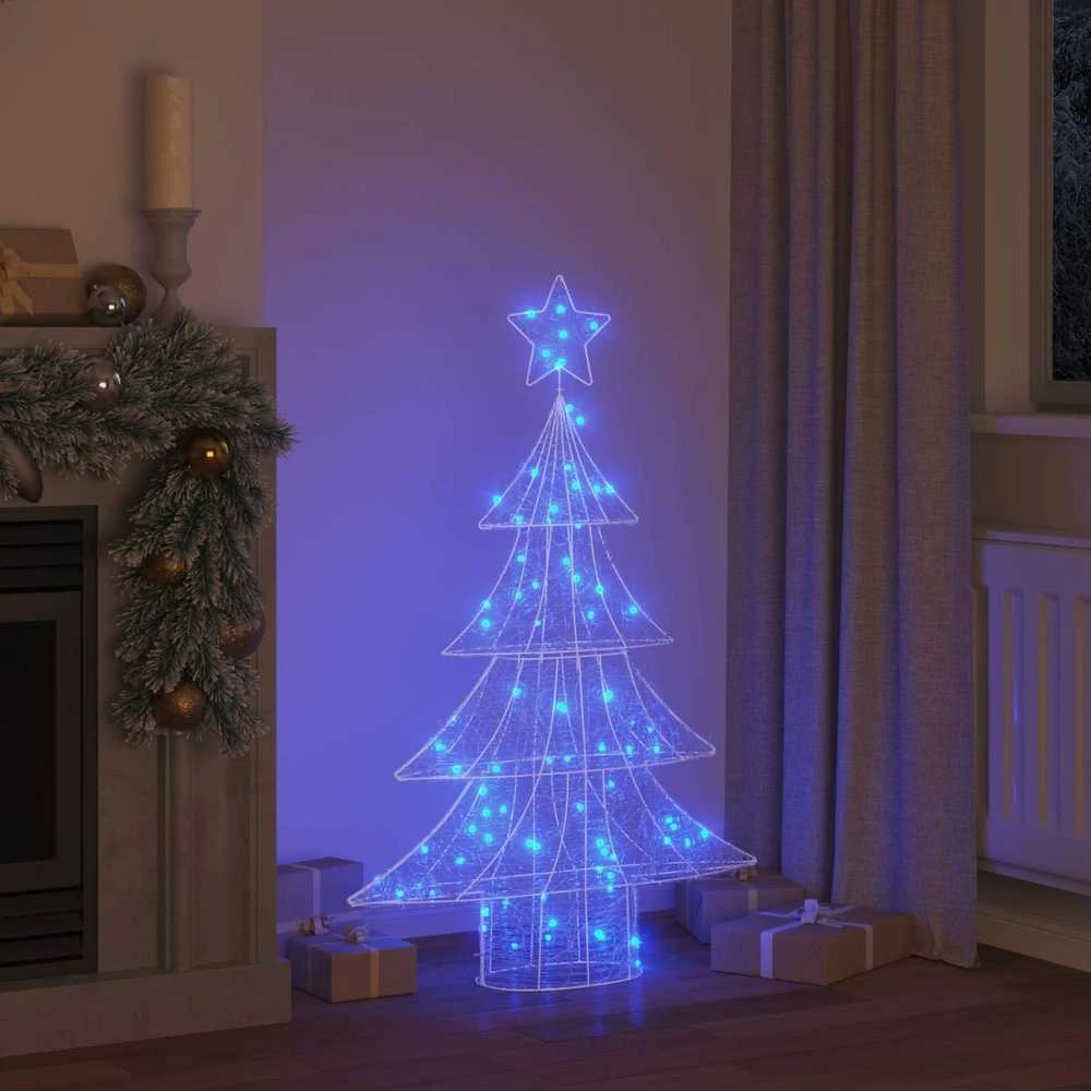 Kalėdų eglutė 100 LED Mėlyna 120 cm Akrilas
