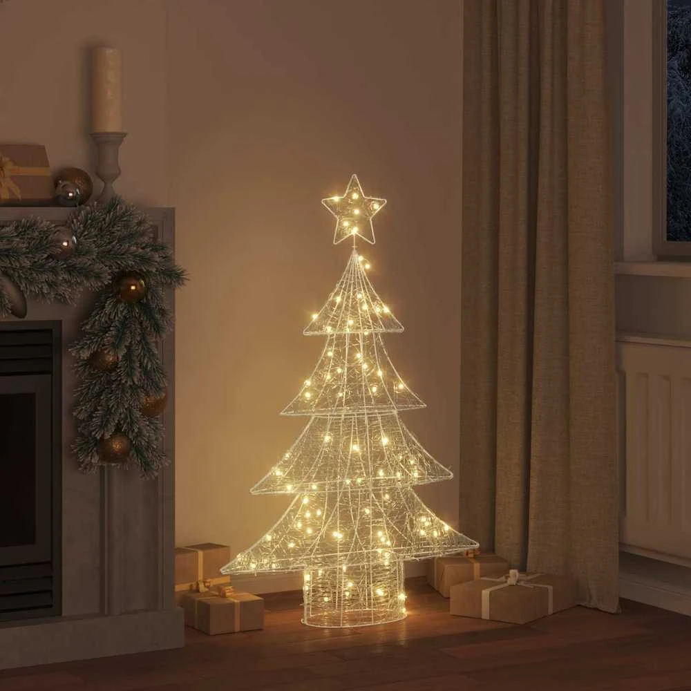 Kalėdų eglutė 100 LED Šilta balta 120 cm Akrilas