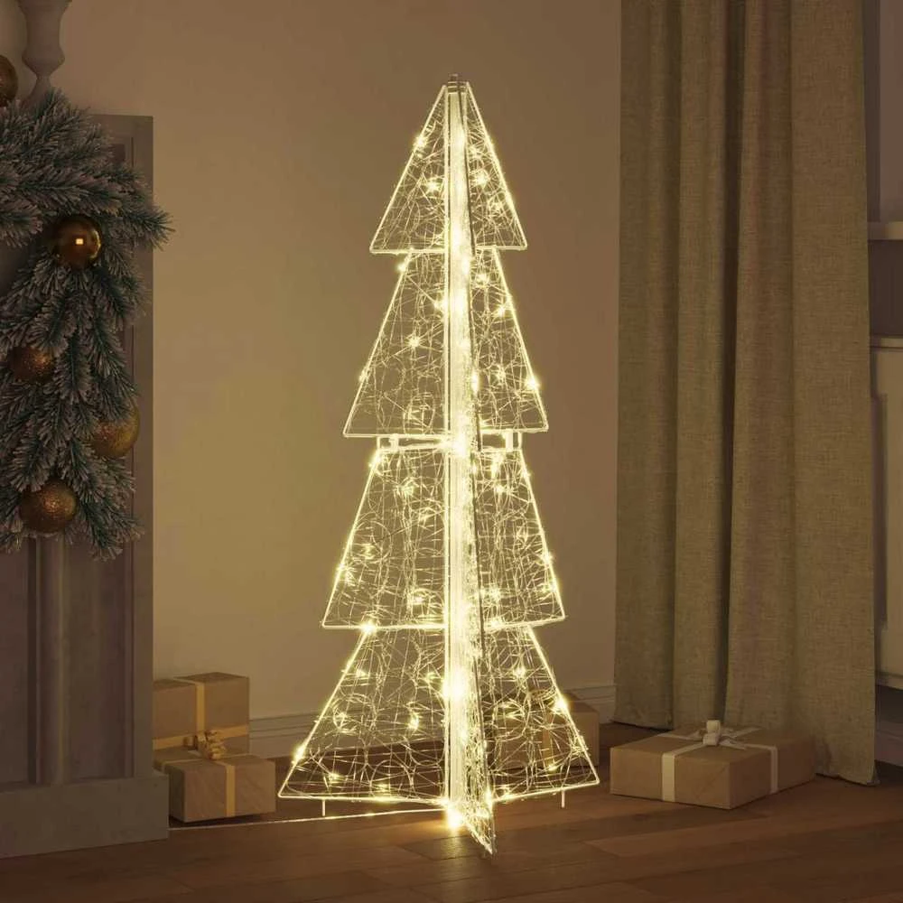 Kalėdų eglutė 100 LED Šilta balta 120 cm Akrilas