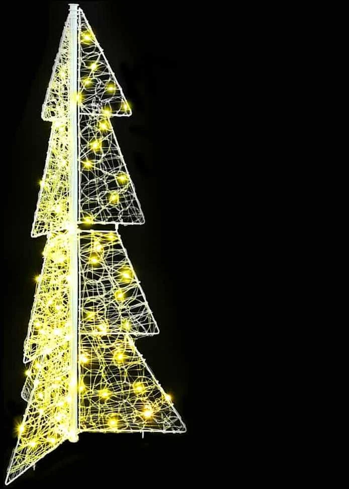 Kalėdų eglutė 100 LED Šilta balta 120 cm Akrilas