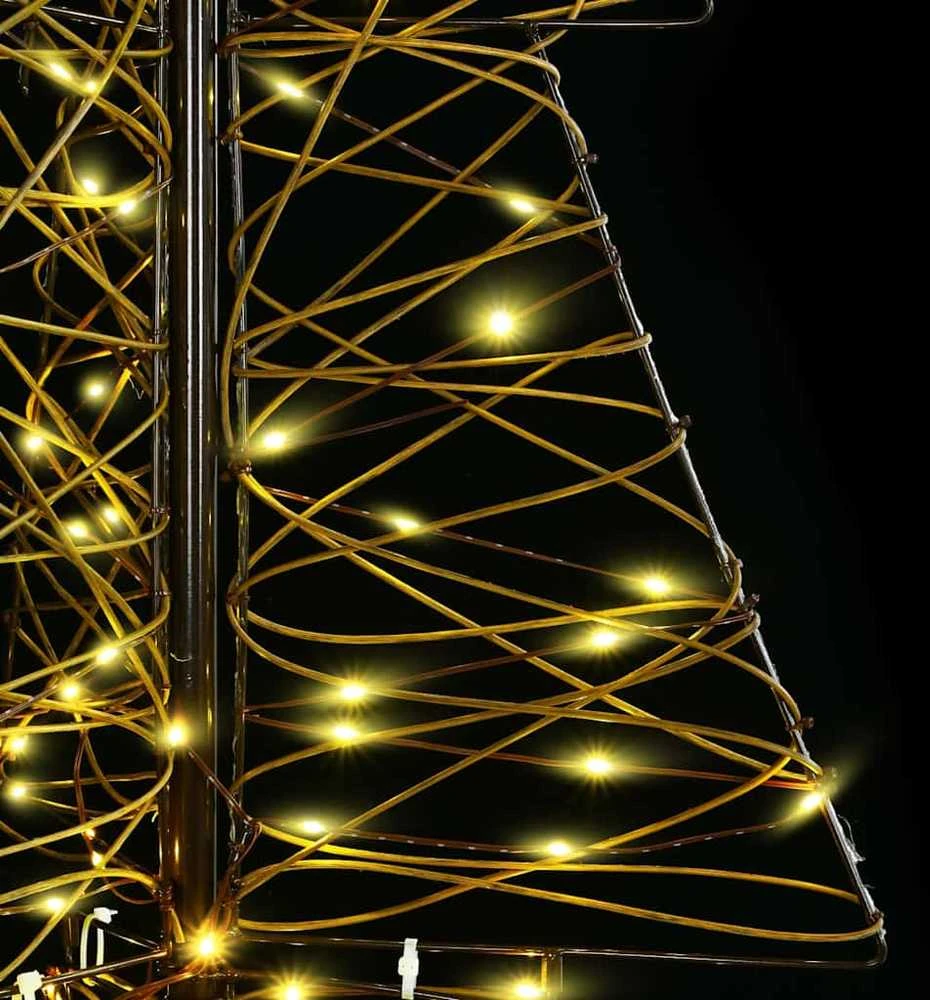Kalėdų eglutė 100 LED Šilta balta 120 cm Ratanas
