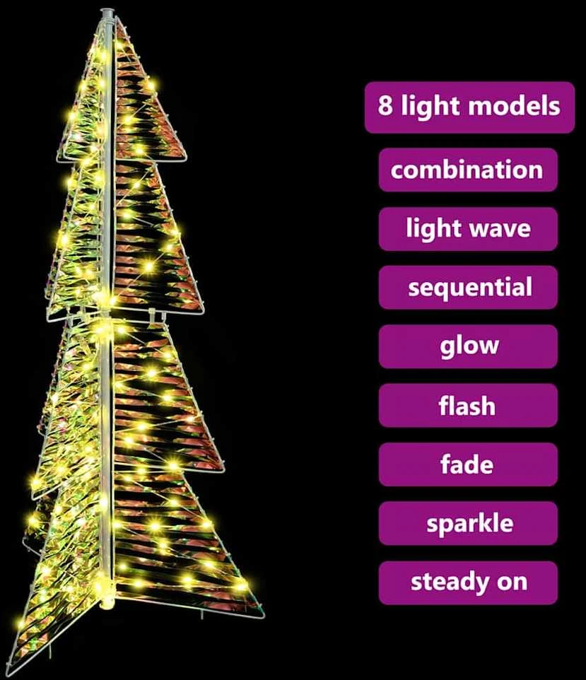 Kalėdų eglutė 100 LED Šilta balta 120 cm PET