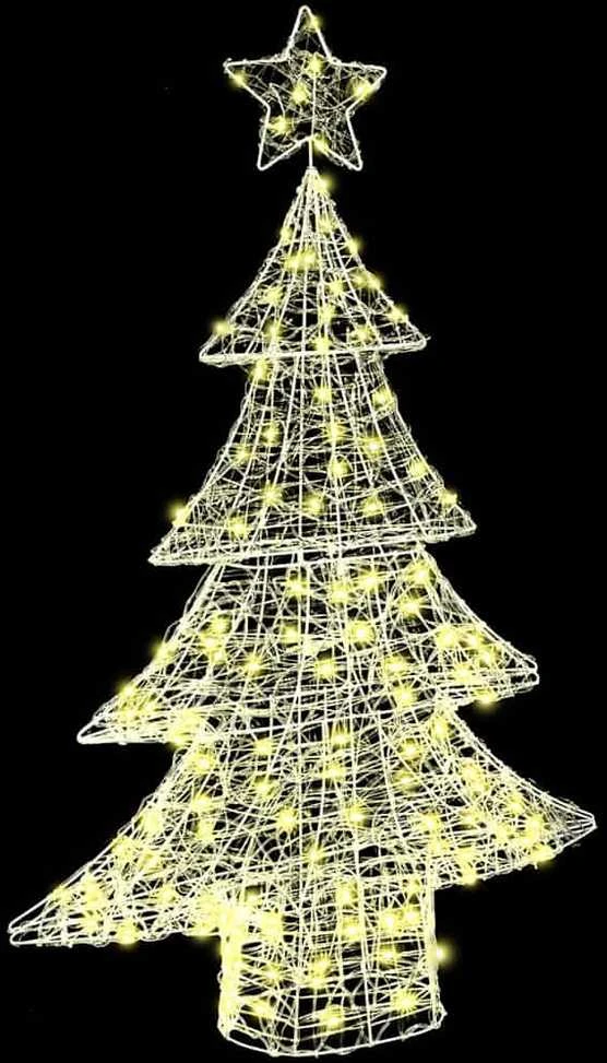 Kalėdų eglutė 100 LED Šilta balta 120 cm Akrilas