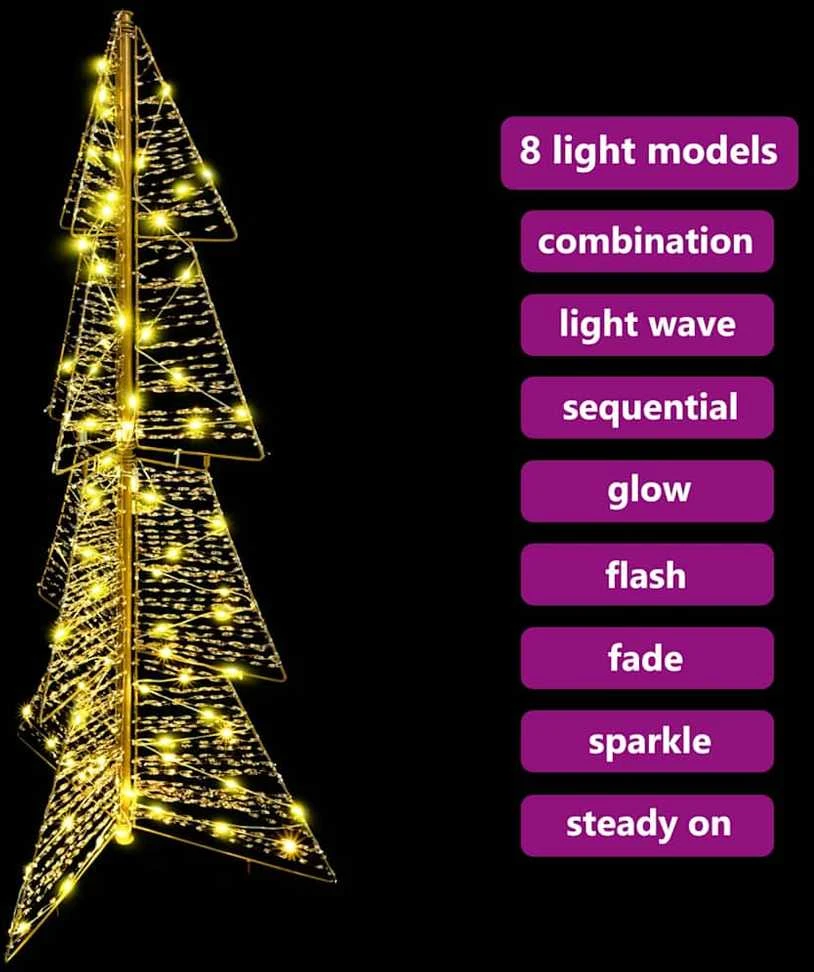 Kalėdų eglutė 100 LED Šilta balta 120 cm PET