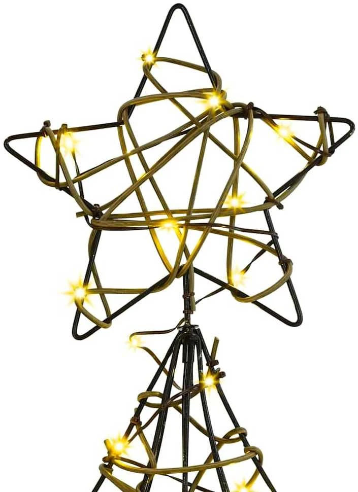 Kalėdų eglutė 120 LED Šilta balta 150 cm Ratanas