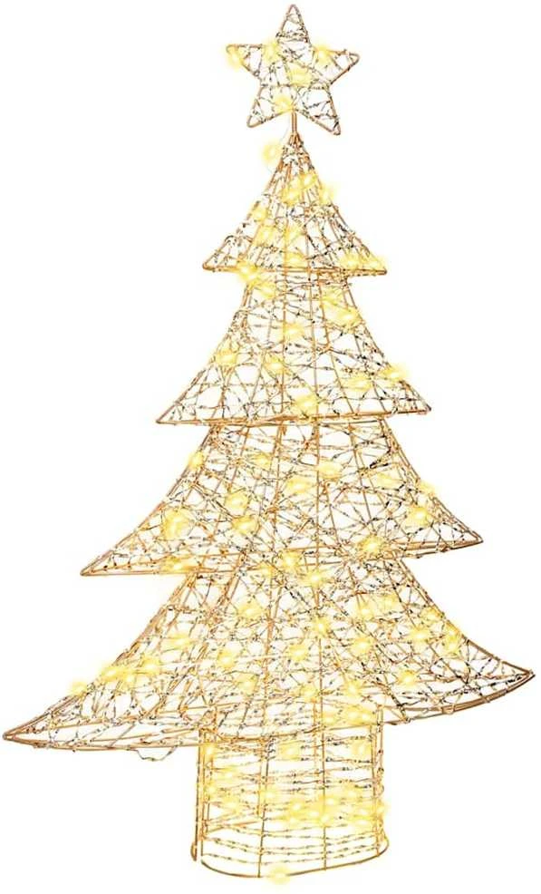 Kalėdų eglutė 120 LED Šilta balta 120,5 cm PET