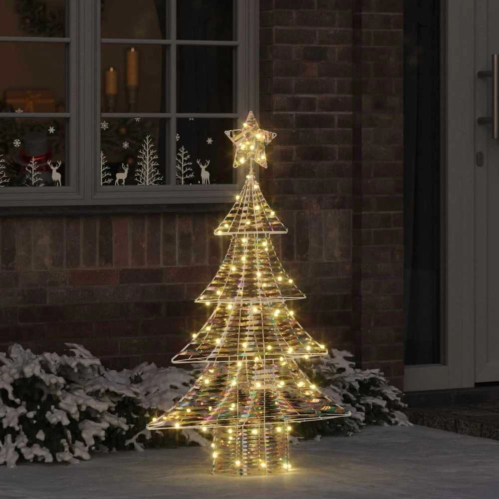 Kalėdų eglutė 120 LED Šilta balta 120,5 cm PET