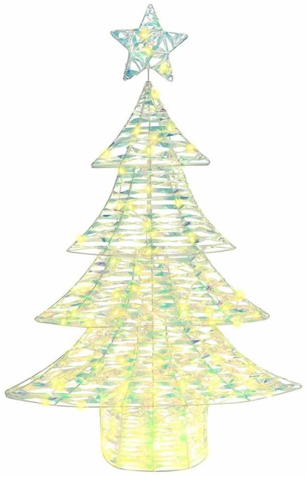 Kalėdų eglutė 120 LED Šilta balta 120,5 cm PET