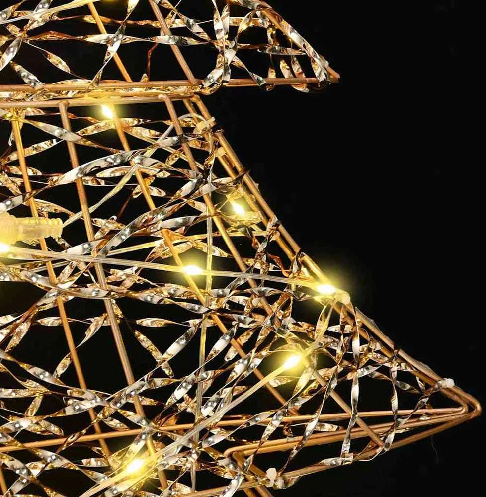 Kalėdų eglutė 120 LED Šilta balta 120,5 cm PET