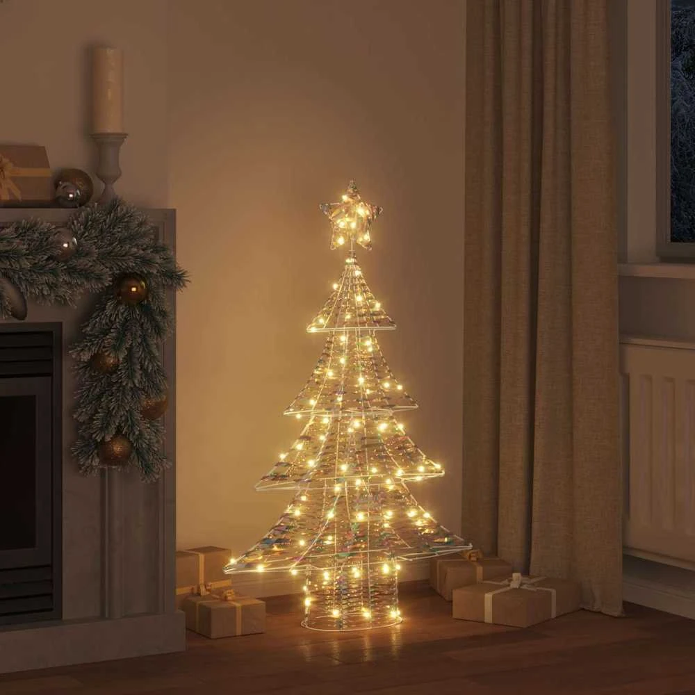 Kalėdų eglutė 120 LED Šilta balta 120,5 cm PET