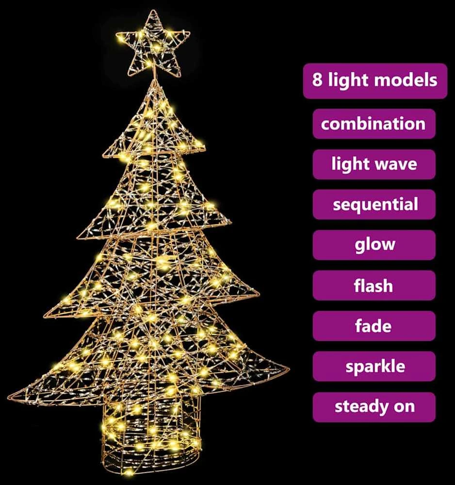 Kalėdų eglutė 120 LED Šilta balta 120,5 cm PET