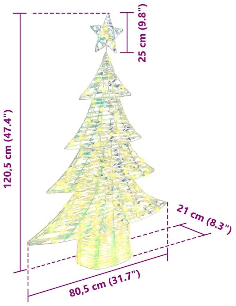 Kalėdų eglutė 120 LED Šilta balta 120,5 cm PET