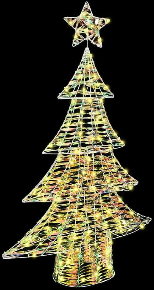 Kalėdų eglutė 120 LED Šilta balta 120,5 cm PET