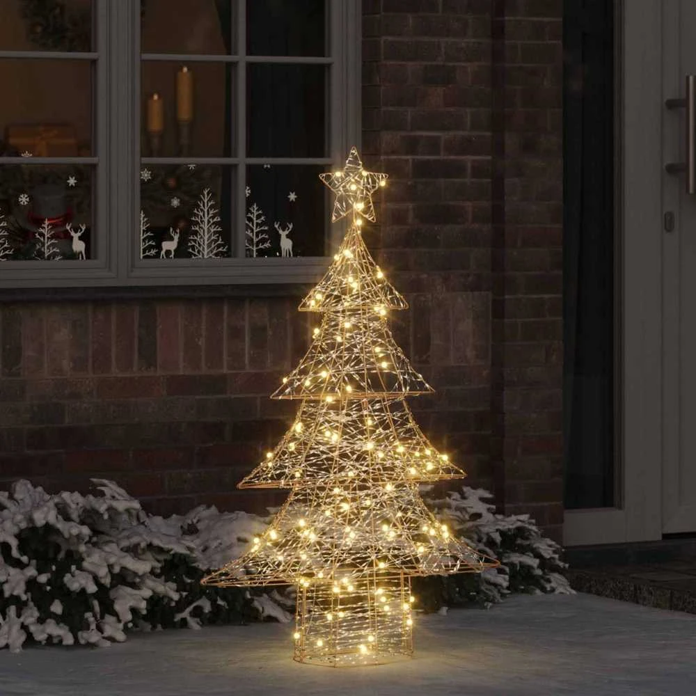 Kalėdų eglutė 120 LED Šilta balta 120,5 cm PET