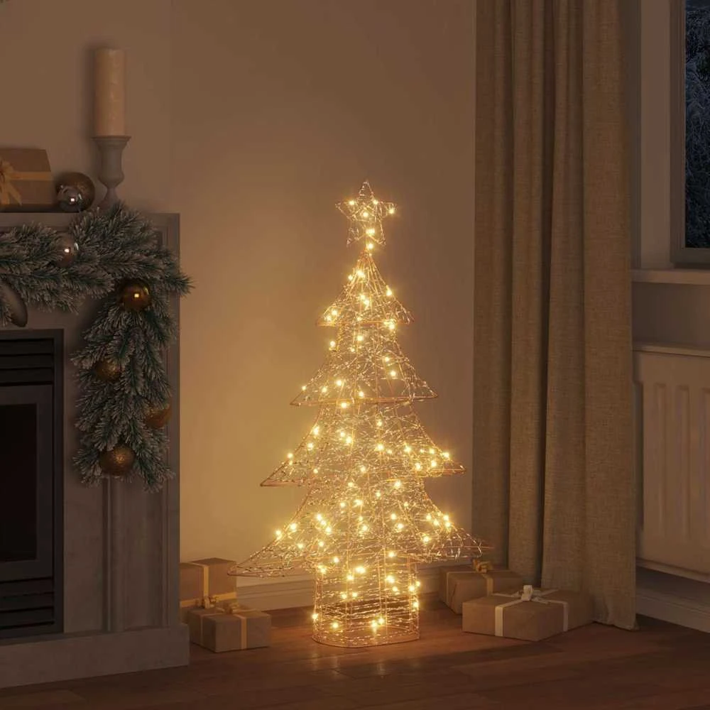 Kalėdų eglutė 120 LED Šilta balta 120,5 cm PET