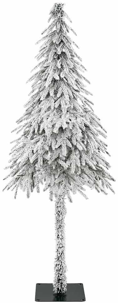 Kalėdų eglutė su 150 LED s stovu Balta 120 cm PE ir Plienas