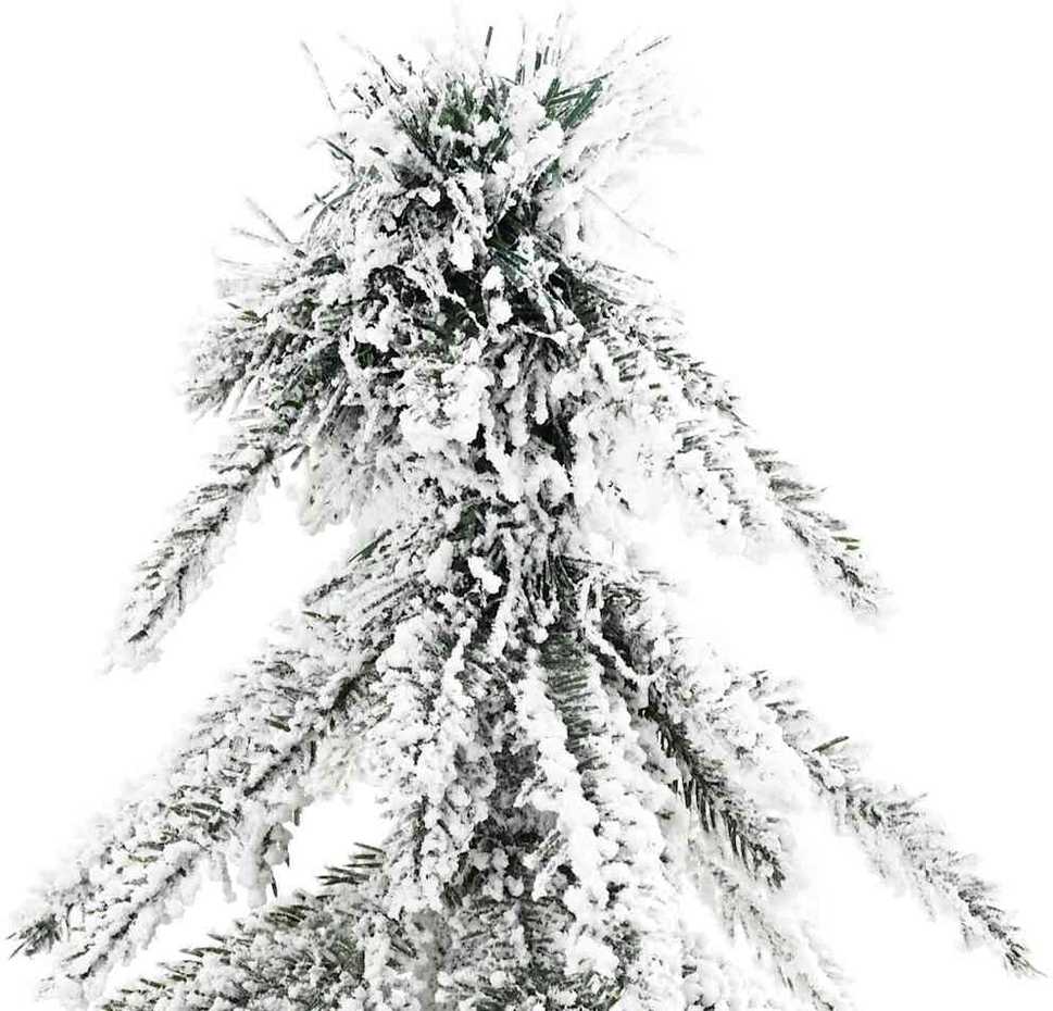 Kalėdų eglutė su 150 LED s stovu Balta 120 cm PE ir Plienas