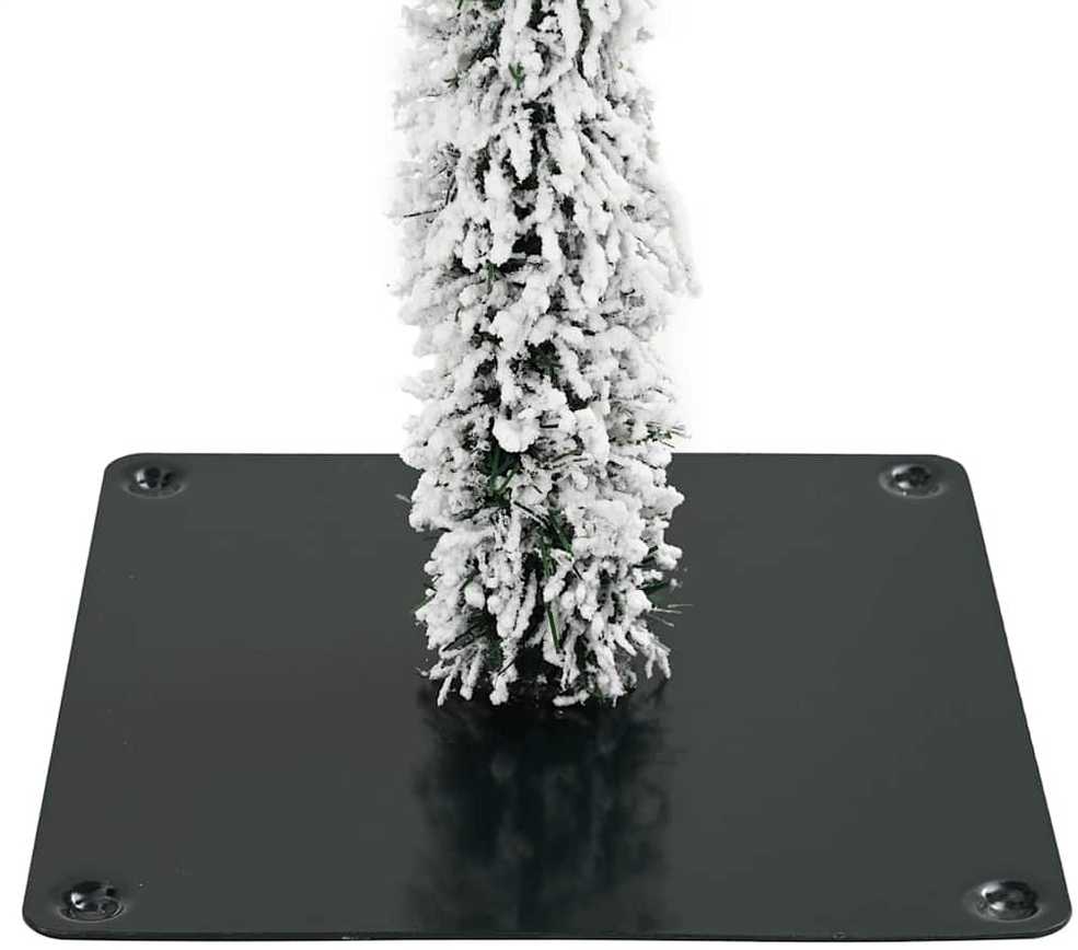 Kalėdų eglutė su 150 LED s stovu Balta 150 cm PE ir Plienas