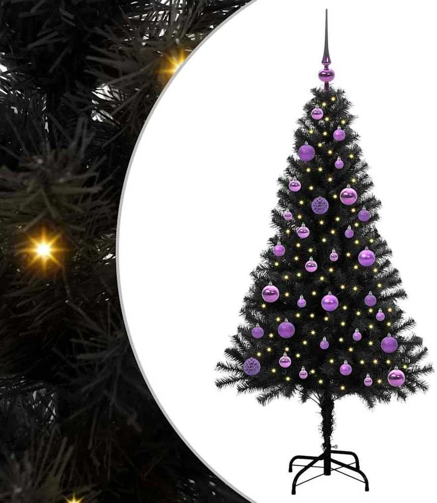 Kalėdų eglutė Juoda 150 cm PVC
