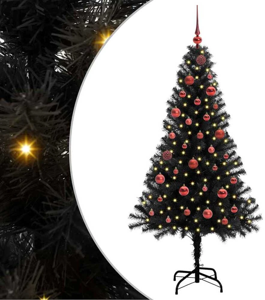 Kalėdų eglutė Juoda 150 cm PVC