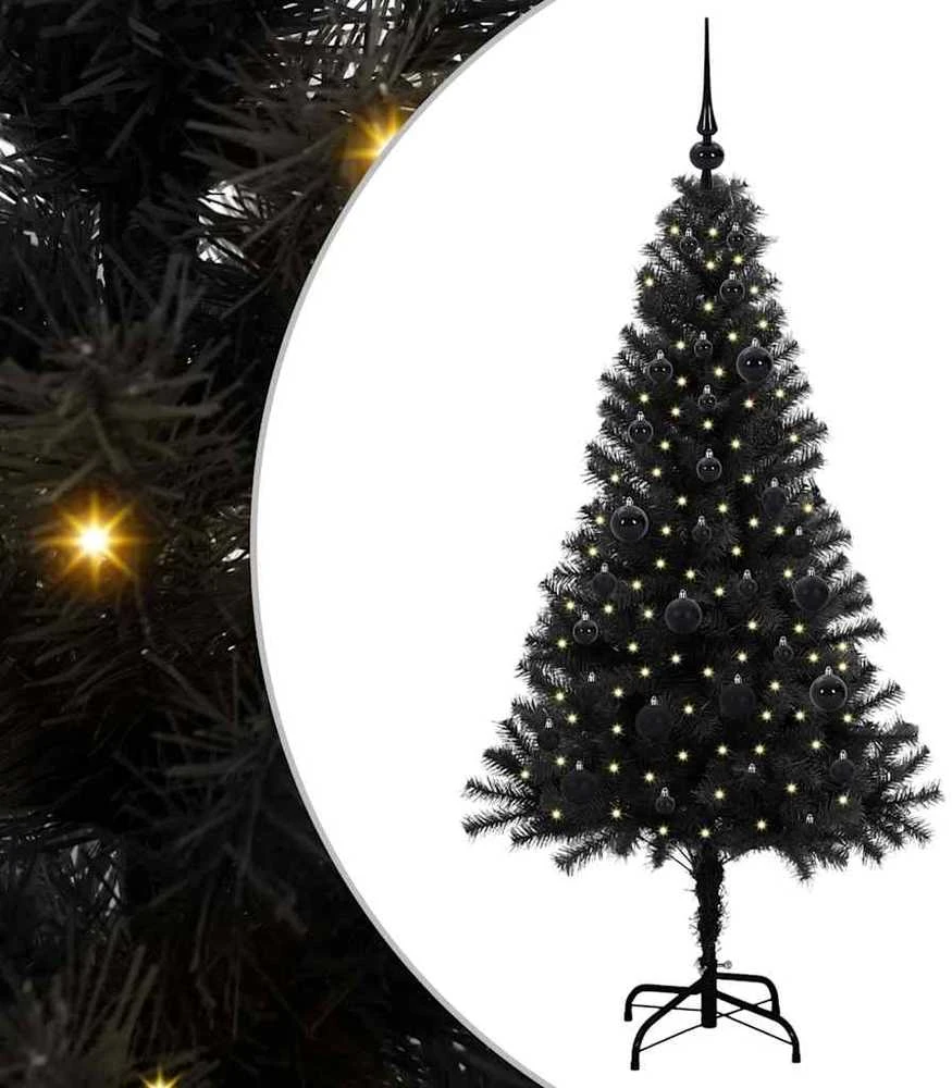 Kalėdų eglutė Juoda 150 cm PVC