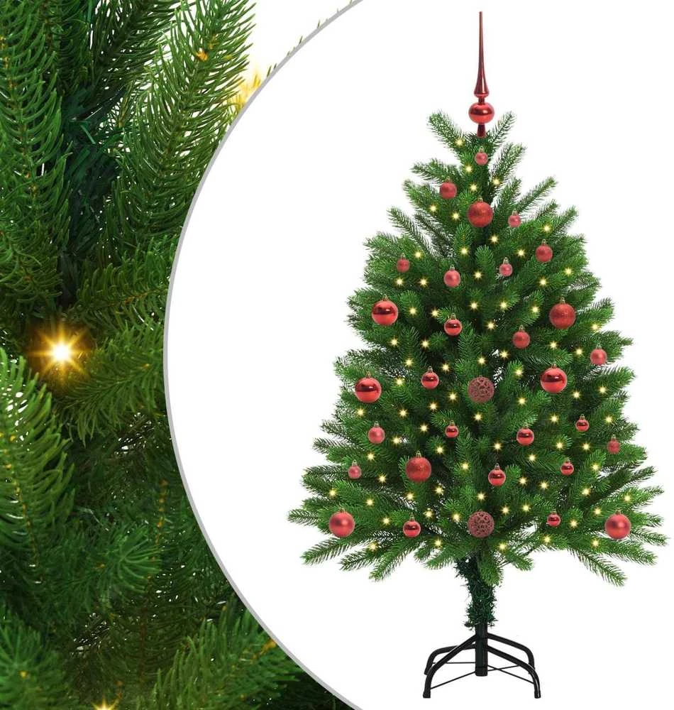 Kalėdų eglutė su 150 LED s stovu Žalia 120 cm PE