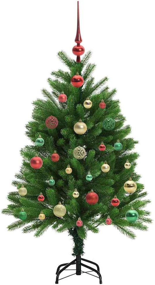 Kalėdų eglutė su 150 LED s stovu Žalia 120 cm PE