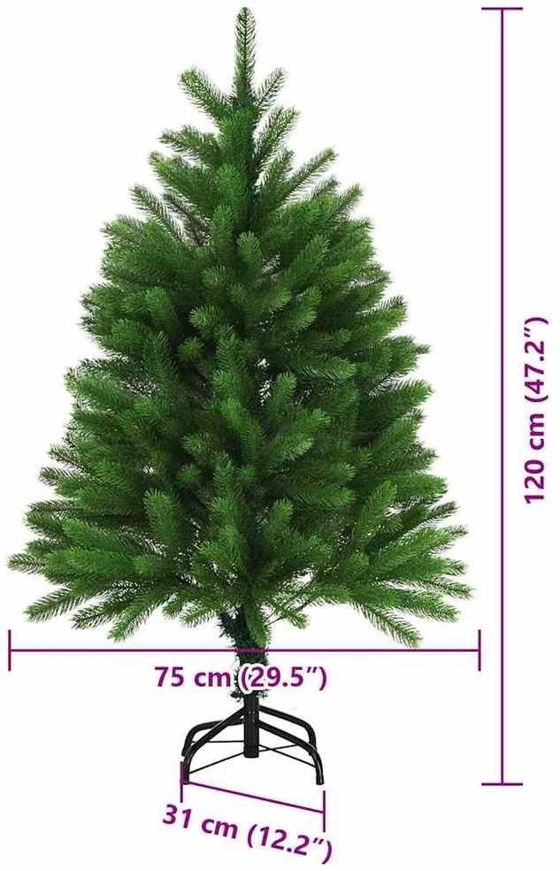 Kalėdų eglutė su 150 LED s stovu Žalia 120 cm PE