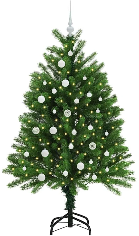 Kalėdų eglutė su 150 LED s stovu Žalia 120 cm PE