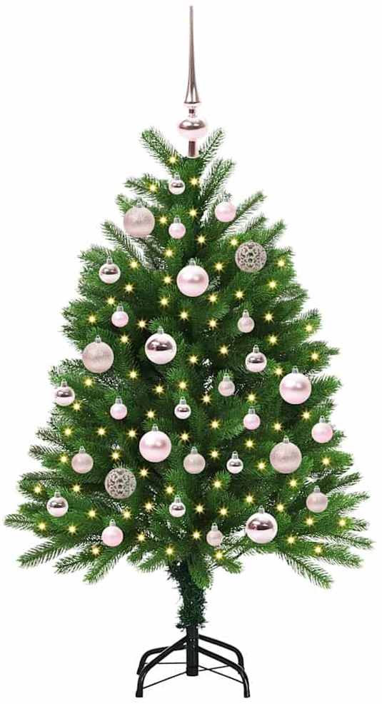 Kalėdų eglutė su 150 LED s stovu Žalia 120 cm PE