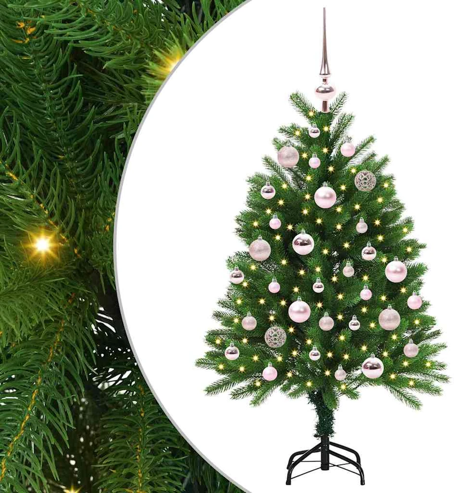 Kalėdų eglutė su 150 LED s stovu Žalia 120 cm PE