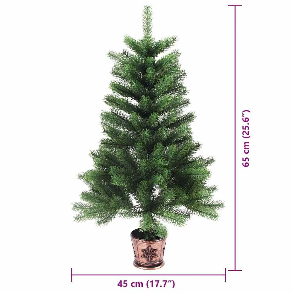 Kalėdų eglutė su 150 LED s stovu Žalia 65 cm PE