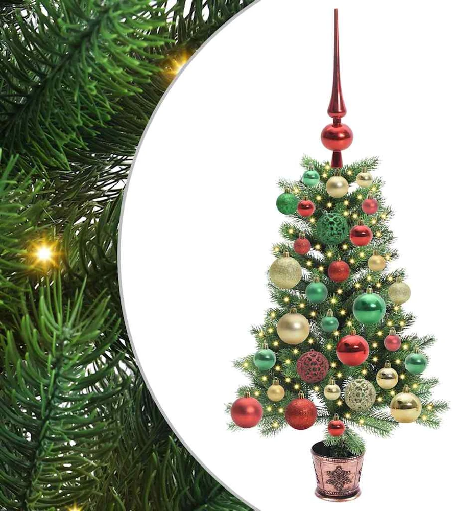 Kalėdų eglutė su 150 LED s stovu Žalia 65 cm PE