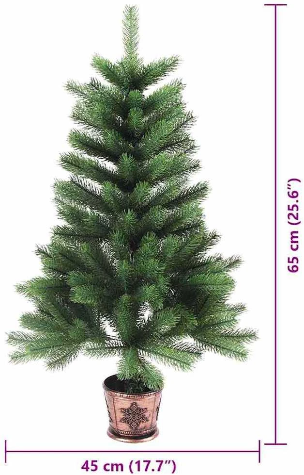 Kalėdų eglutė su 150 LED s stovu Žalia 65 cm PE