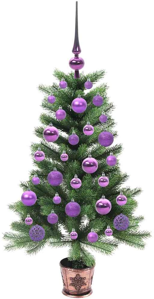Kalėdų eglutė su 150 LED s stovu Žalia 90 cm PE