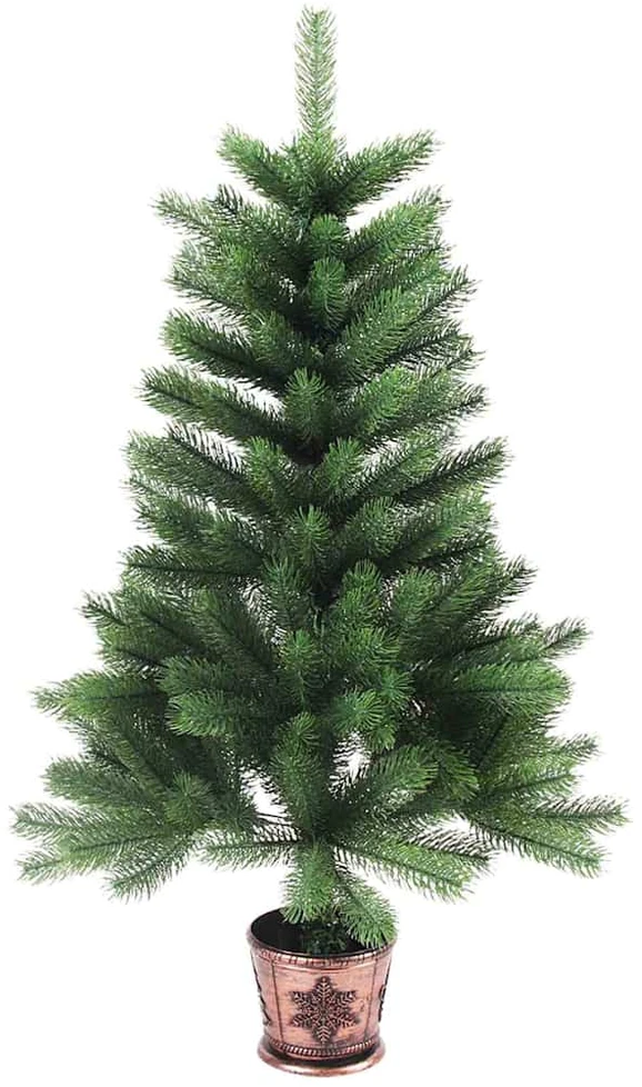 Kalėdų eglutė su 150 LED s stovu Žalia 90 cm PE