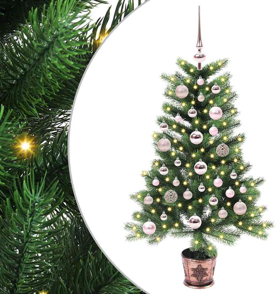 Kalėdų eglutė su 150 LED s stovu Žalia 90 cm PE