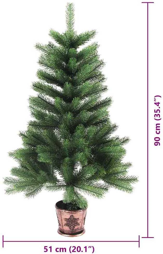 Kalėdų eglutė su 150 LED s stovu Žalia 90 cm PE