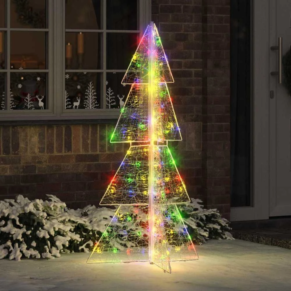 Kalėdų eglutė 160 LED Įvairiaspalvis 150 cm Akrilas