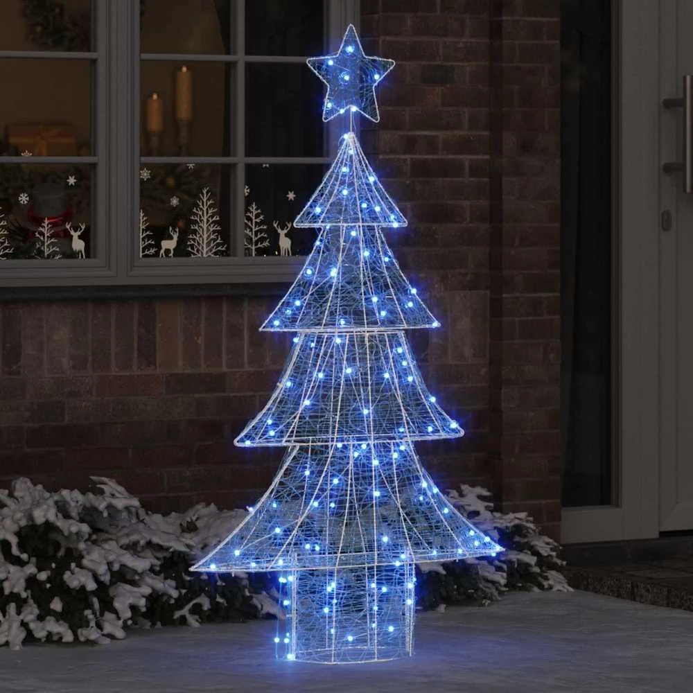 Kalėdų eglutė 160 LED Mėlyna 150 cm Akrilas