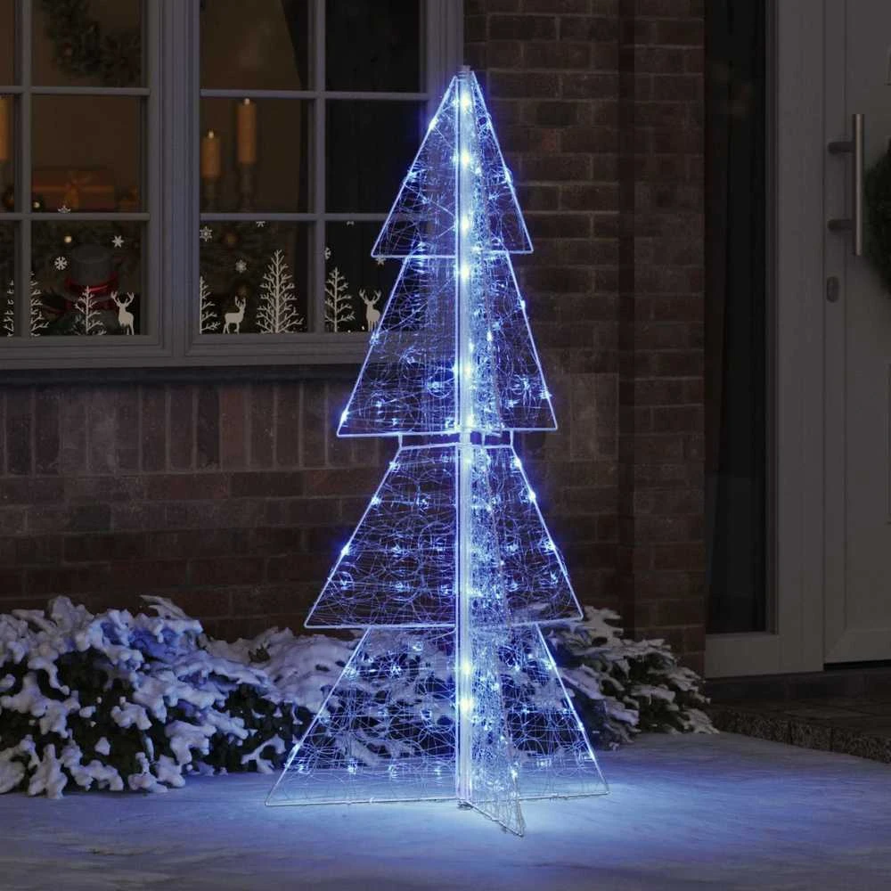 Kalėdų eglutė 160 LED Mėlyna 150 cm Akrilas