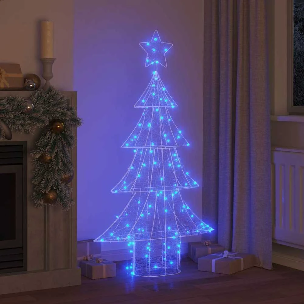 Kalėdų eglutė 160 LED Mėlyna 150 cm Akrilas