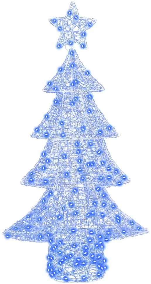 Kalėdų eglutė 160 LED Mėlyna 150 cm Akrilas