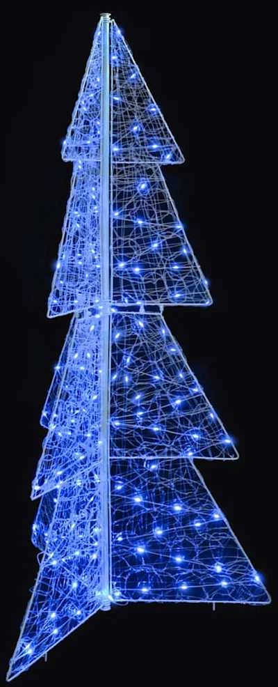 Kalėdų eglutė 160 LED Mėlyna 150 cm Akrilas