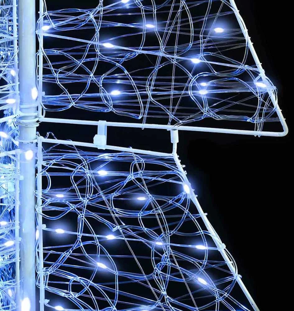 Kalėdų eglutė 160 LED Šaltas baltas 150 cm Akrilas