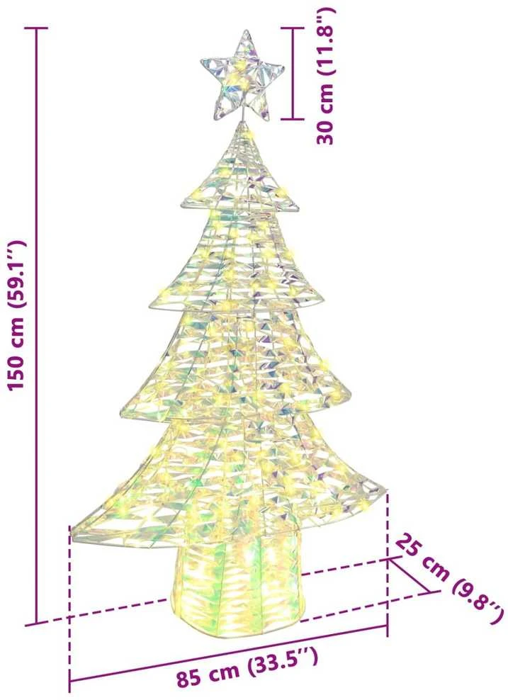 Kalėdų eglutė 160 LED Šilta balta 150 cm PET