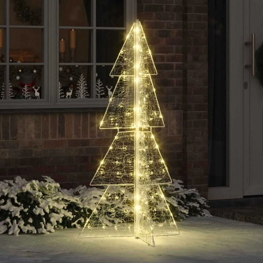 Kalėdų eglutė 160 LED Šilta balta 150 cm Akrilas